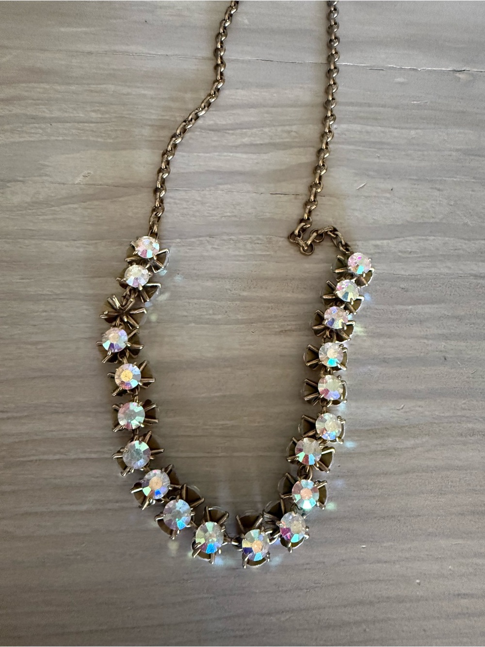 J. Crew Gold-Tone Aurora Crystal Necklace
